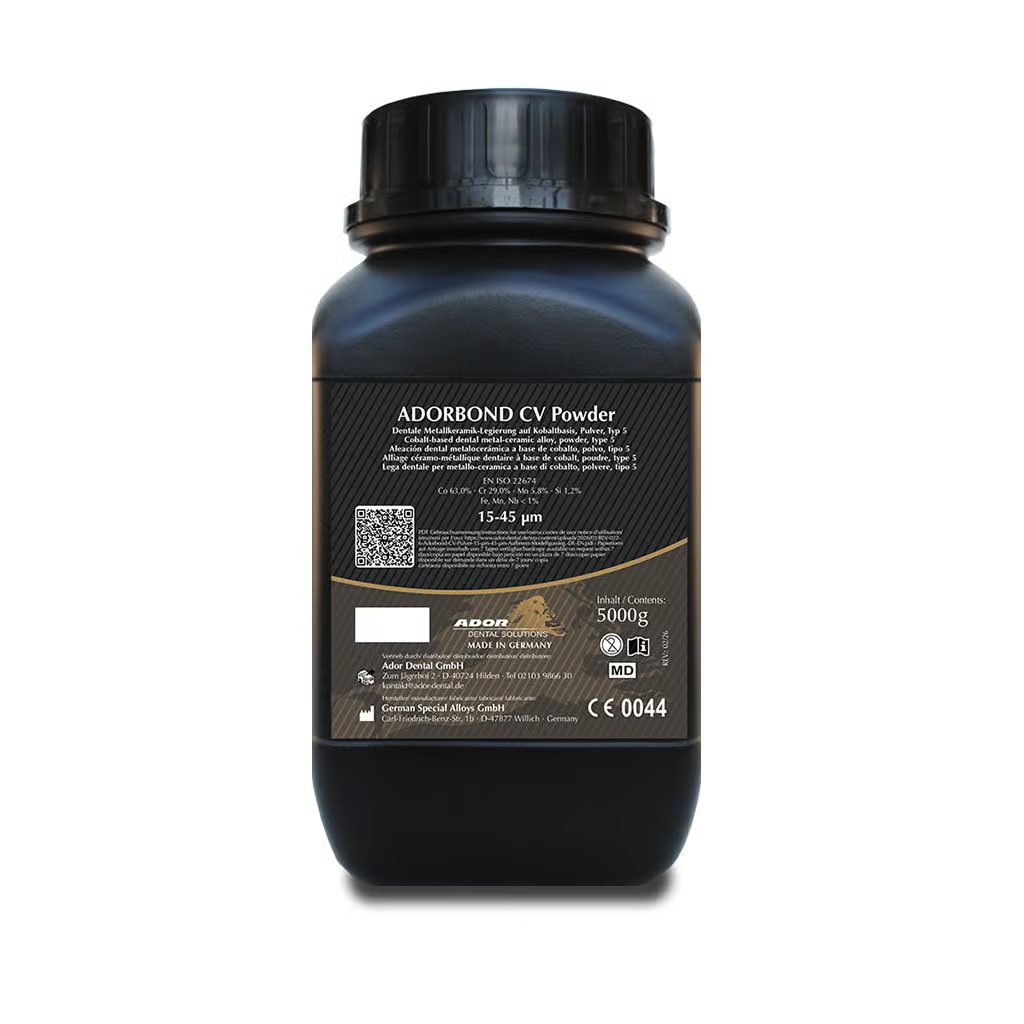 ADORBOND® CV POWDER – Pulbere SLM Cobalt-Crom-Molibden (Ductilitate Ridicată)