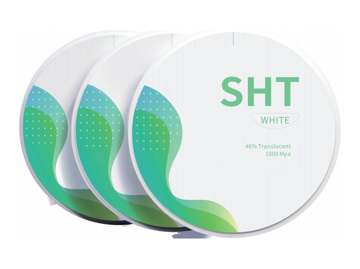 Disc de zirconiu SHT DP-ZR4, translucență 46%