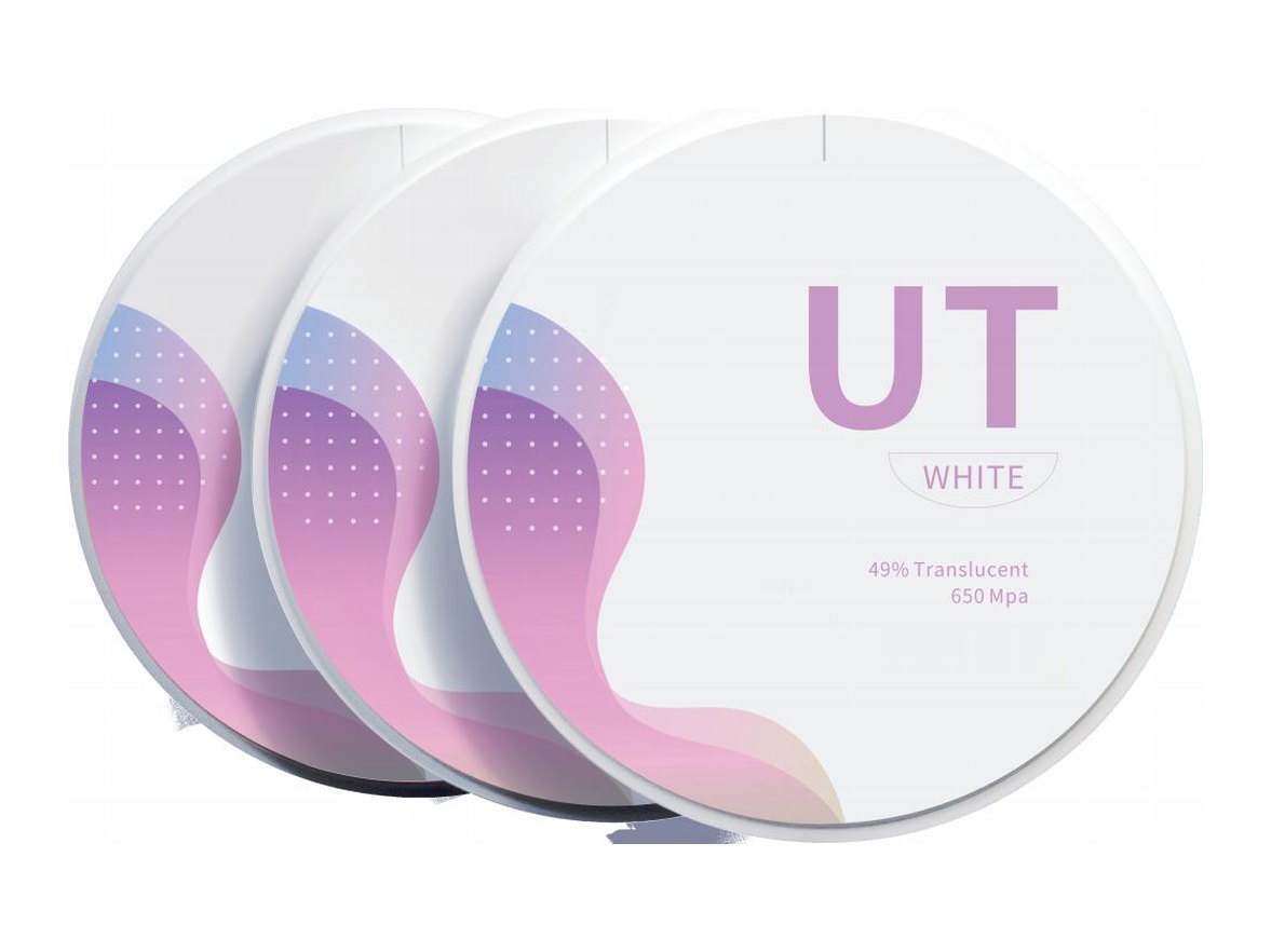 Disc de zirconiu UT DP-ZR6, translucență 49%